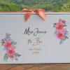 stunning wedding dress box with flower detail