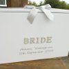 Wedding Dress Box, Personalised Pearls and Diamante